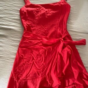 Elegant Red Sleeveless Dress